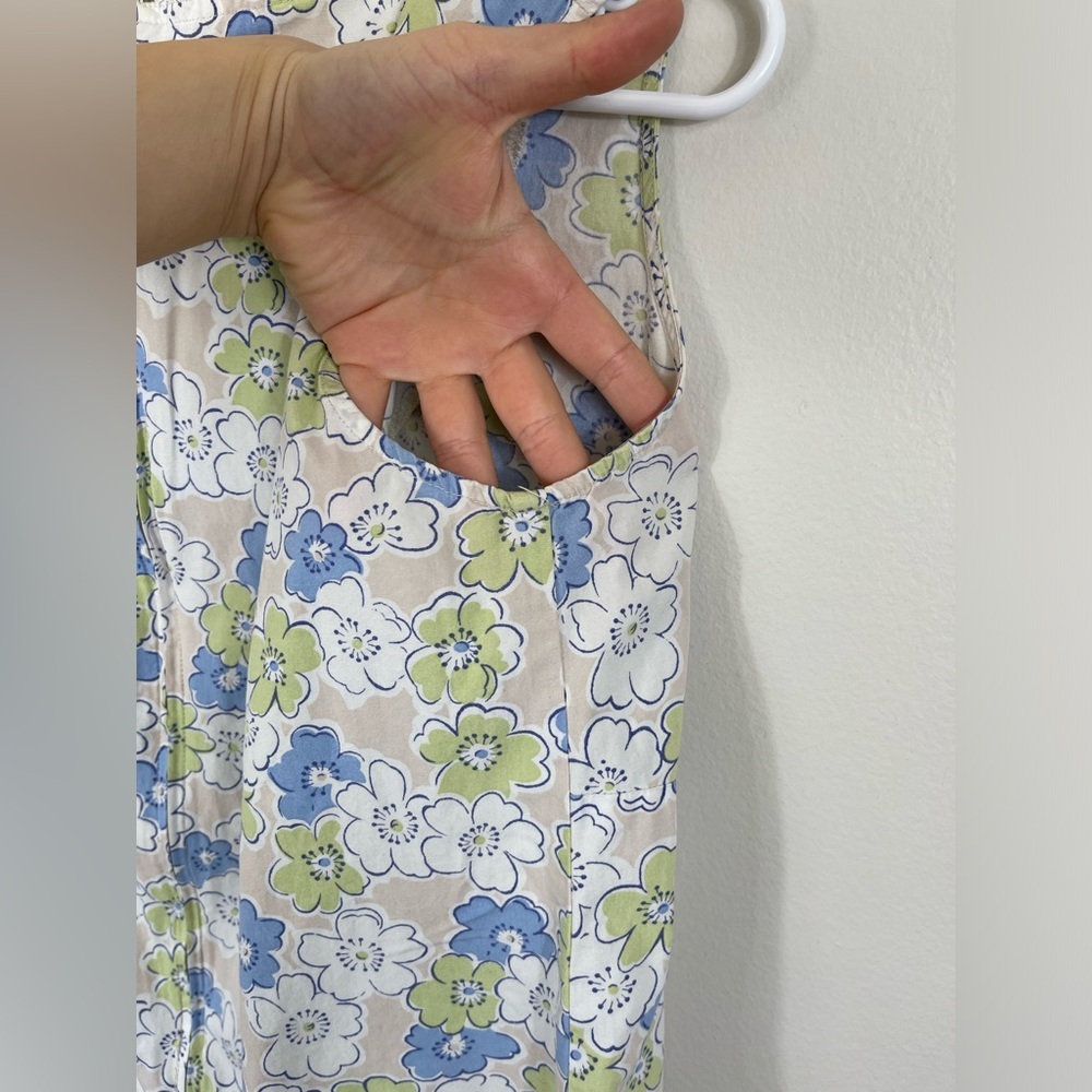 Faded Glory Authentic 1972 Vintage Floral Sleeveless Dress Cotton Size 14 - Picture 11 of 14